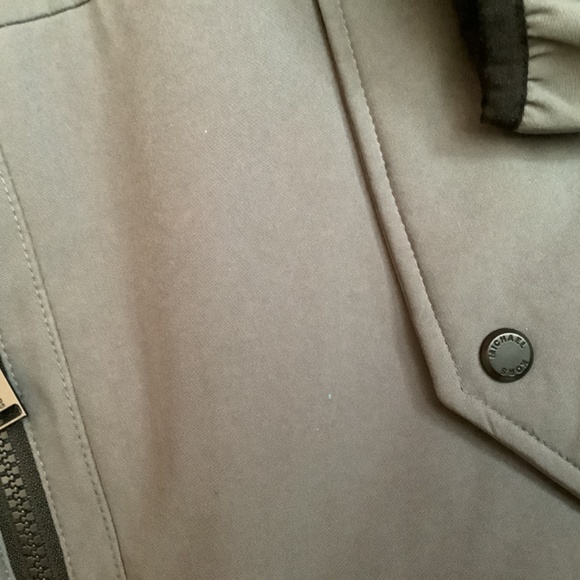 EUC Michael Kors Mens lined jacket hoodie gray puffer - Picture 12 of 15